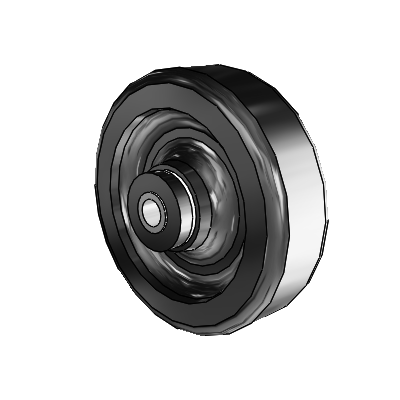 Phenolic Phenolic Resin 5 x 1.5 Wheel with Delrin Bearing