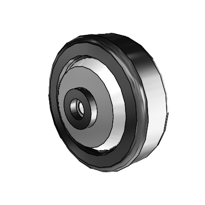 Phenolic Phenolic Resin 5 x 1.5 Wheel with Roller Bearing