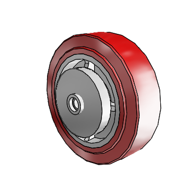 Polyurethane Hi-Tech HI-TECH Polyurethane Polyolefin 5 x 1.5 Wheel with PPBB Bearing
