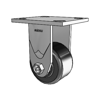 4 Series 2 Inch Wide Casters Top Plate Rigid with 3.25 x 2 Phenolic Wheel