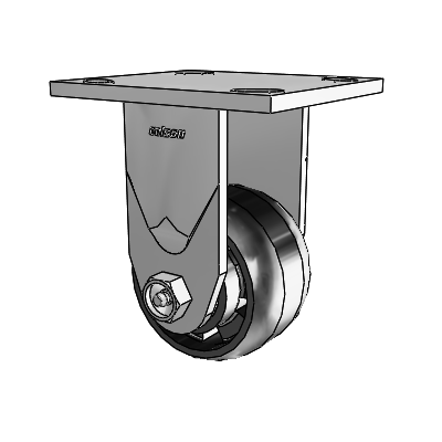 4 Series 2 Inch Wide Casters Top Plate Rigid with 3.25 x 2 Maxim Wheel