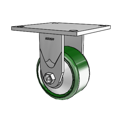 4 Series 2 Inch Wide Casters Top Plate Rigid with 4 x 2 Cast Iron Wheel