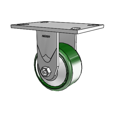 4 Series 2 Inch Wide Casters Top Plate Rigid with 4 x 2 Cast Iron Wheel