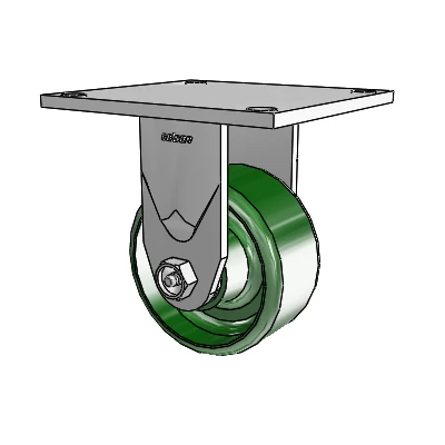 4 Series 2 Inch Wide Casters Top Plate Rigid with 4 x 2 Cast Iron Wheel