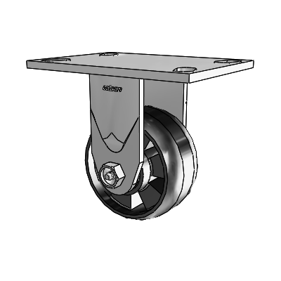 4 Series 2 Inch Wide Casters Top Plate Rigid with 4 x 2 Maxim Wheel