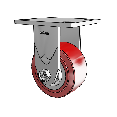 4 Series 2 Inch Wide Casters Top Plate Rigid with 4 x 2 Polyurethane HI-TECH Wheel
