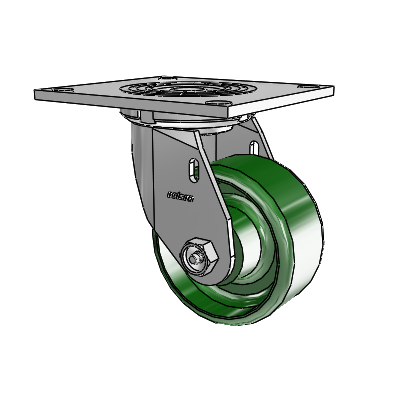 4 Series 2 Inch Wide Top Plate Swivel Caster with 4 x 2 Cast Iron Wheel