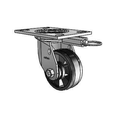4 Series 1 1/2" Casters Top Plate Swivel Zinc with 4 x 1.5 Maxim Wheel