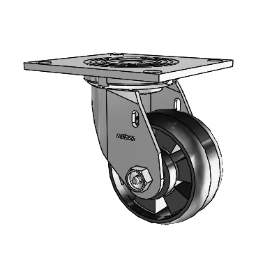 4 Series 2 Inch Wide Top Plate Swivel Caster Caster with 4 x 2 Maxim Wheel