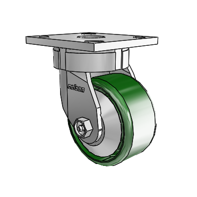 4 Series Kingpinless Casters Top Plate Swivel Caster with 4 x 2 Cast Iron wheel