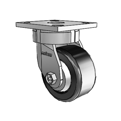 4 Series Kingpinless Casters Top Plate Swivel Caster with 4 x 2 Phenolic wheel