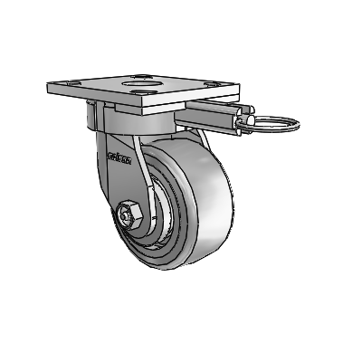 4 Series Kingpinless Casters Top Plate Swivel Caster with 4 x 2 Trans-forma HD (Flat) wheel