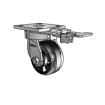 4 Series Kingpinless Casters Top Plate Swivel Caster with 4 x 2 Maxim wheel