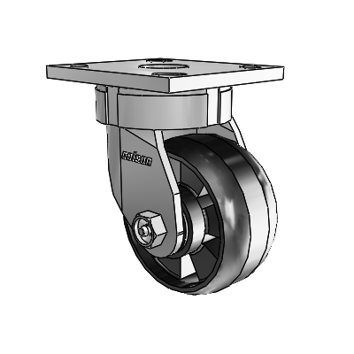 4 Series Kingpinless Casters Top Plate Swivel Caster with 4 x 2 Maxim wheel