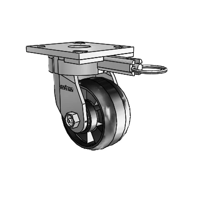 4 Series Kingpinless Casters Top Plate Swivel Caster with 4 x 2 Maxim wheel