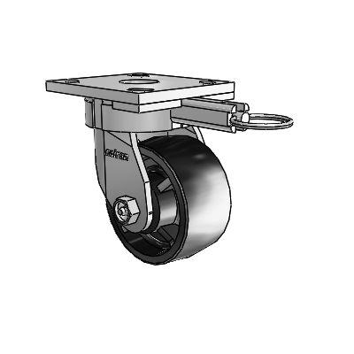 4 Series Kingpinless Casters Top Plate Swivel Caster with 4 x 2 Polyolefin wheel