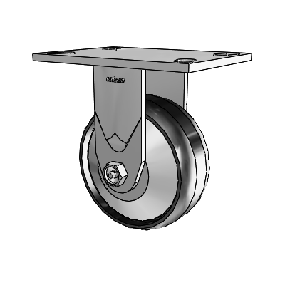 4 Series 2 Inch Wide Casters Top Plate Rigid Caster with 5 x 2 Maxim Wheel