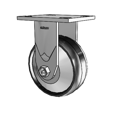 4 Series 2 Inch Wide Casters Top Plate Rigid Caster with 5 x 2 Maxim Wheel