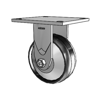 4 Series 2 Inch Wide Casters Top Plate Rigid Caster with 5 x 2 Maxim Wheel