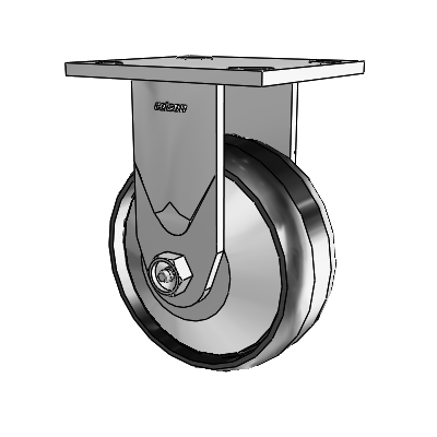 4 Series 2 Inch Wide Casters Top Plate Rigid Caster with 5 x 2 Maxim Wheel