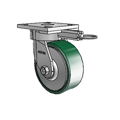 4 Series Kingpinless Casters Top Plate Swivel Caster with 5 x 2 Forged Steel wheel