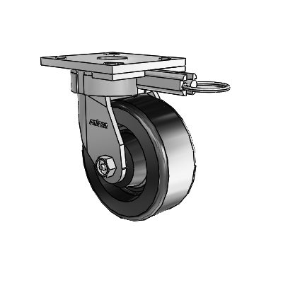 4 Series Kingpinless Casters Top Plate Swivel Caster with 5 x 2 Phenolic wheel