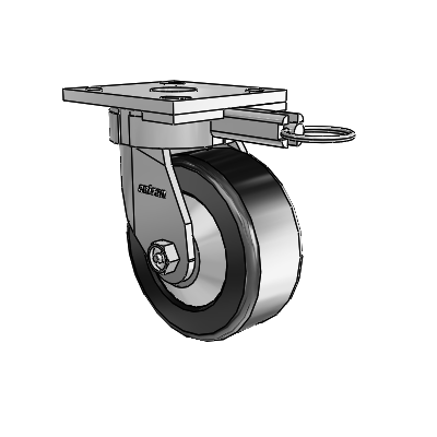 4 Series Kingpinless Casters Top Plate Swivel Caster with 5 x 2 Phenolic wheel