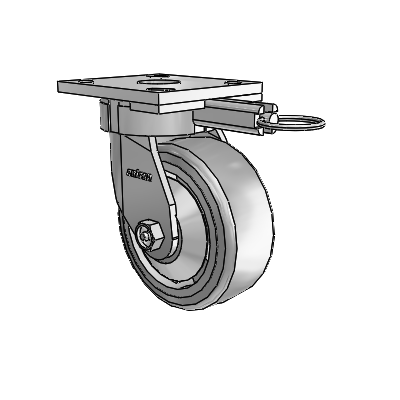 4 Series Kingpinless Casters Top Plate Swivel Caster with 5 x 2 Trans-forma (Flat) wheel