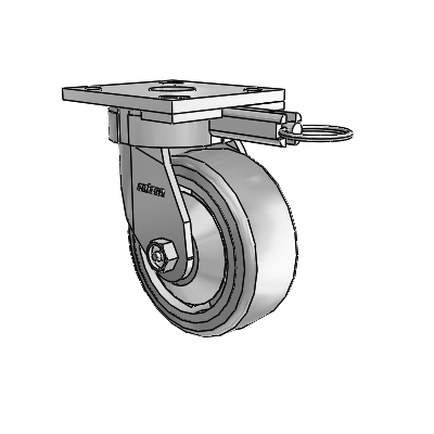 4 Series Kingpinless Casters Top Plate Swivel Caster with 5 x 2 Trans-forma (Flat) wheel