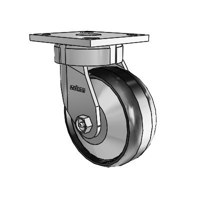4 Series Kingpinless Casters Top Plate Swivel Caster with 5 x 2 Maxim wheel