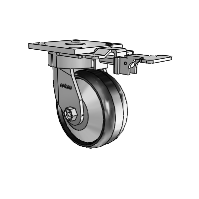 4 Series Kingpinless Casters Top Plate Swivel Caster with 5 x 2 Maxim wheel