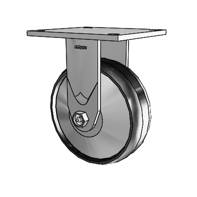 4 Series 2 Inch Wide Casters Top Plate Rigid Caster with 6 x 2 Maxim Wheel