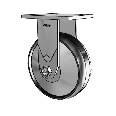 4 Series 2 Inch Wide Casters Top Plate Rigid Caster with 6 x 2 Maxim Wheel