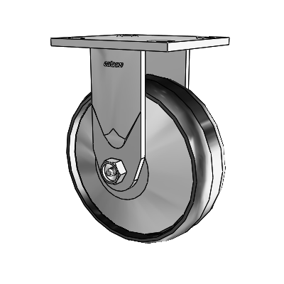 4 Series 2 Inch Wide Casters Top Plate Rigid Caster with 6 x 2 Maxim Wheel
