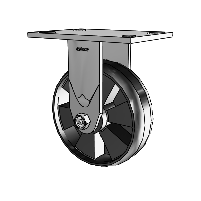 4 Series 2 Inch Wide Casters Top Plate Rigid Caster with 6 x 2 Maxim Wheel