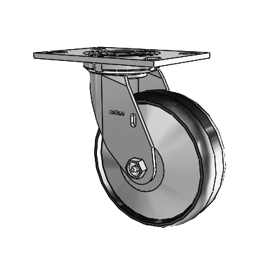 4 Series 2 Inch Wide Top Plate Swivel Caster Caster with 6 x 2 Maxim Wheel