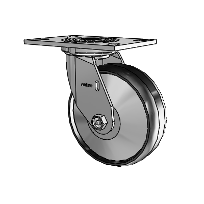 4 Series 2 Inch Wide Top Plate Swivel Caster Caster with 6 x 2 Maxim Wheel