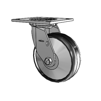 4 Series 2 Inch Wide Top Plate Swivel Caster Caster with 6 x 2 Maxim Wheel