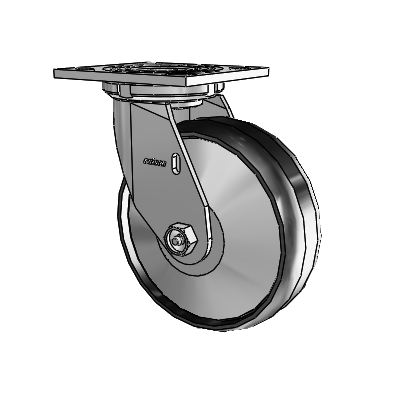 4 Series 2 Inch Wide Top Plate Swivel Caster Caster with 6 x 2 Maxim Wheel
