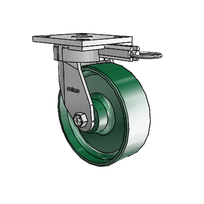 4 Series Kingpinless Casters Top Plate Swivel Caster with 6 x 2 Forged Steel wheel