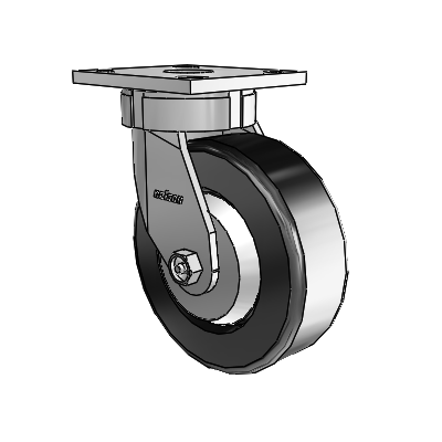 4 Series Kingpinless Casters Top Plate Swivel Caster with 6 x 2 Phenolic wheel