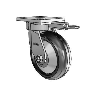 4 Series Kingpinless Casters Top Plate Swivel Caster with 6 x 2 Trans-forma LT (Round) wheel