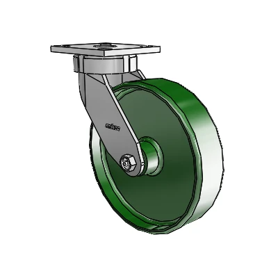 4 Series Kingpinless Casters Top Plate Swivel Caster with 8 x 2 Cast Iron wheel