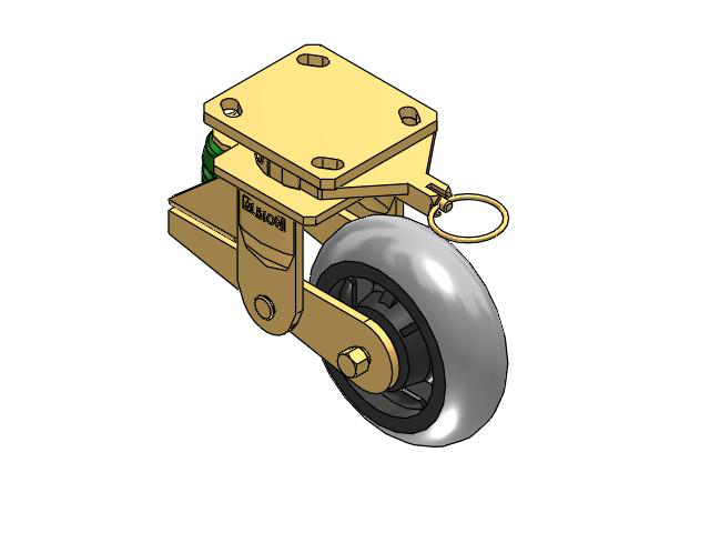 141 Series Top Plate Swivel Caster with 6 x 2 Grey Tread on Grey Core XP - X-treme Plus Solid Polyurethane Wheel