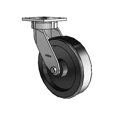 4 Series Kingpinless Casters Top Plate Swivel Caster with 8 x 2 Phenolic wheel