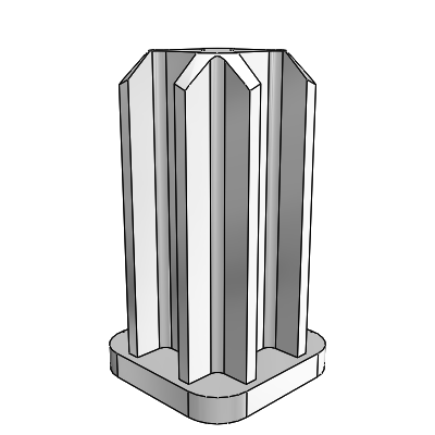 Reinforced Thermoplastic Square Tube Sockets