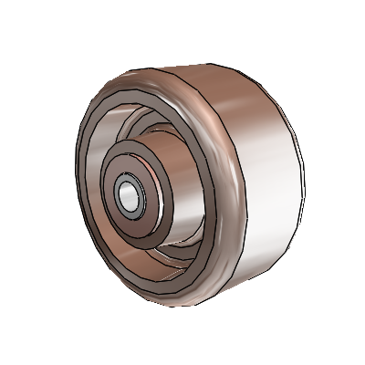Thermo Nylon Resin 4 x 2 Wheel with Bronze Bearing