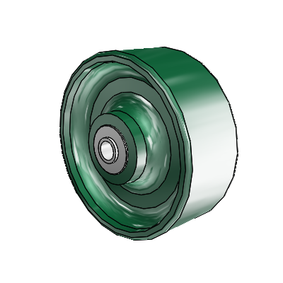 Forged Steel Enameled Steel 5 x 2 Wheel with PPBB Bearing
