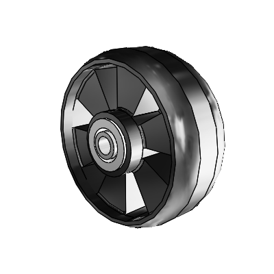 Maxim Thermoplastic Compound 5 x 2 Wheel with Delrin Bearing
