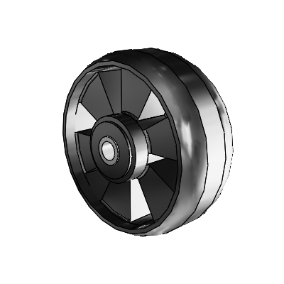 Maxim Thermoplastic Compound 5 x 2 Wheel with Roller Bearing